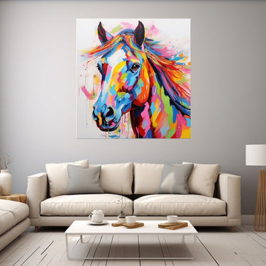 Tableau Cheval Multicolore